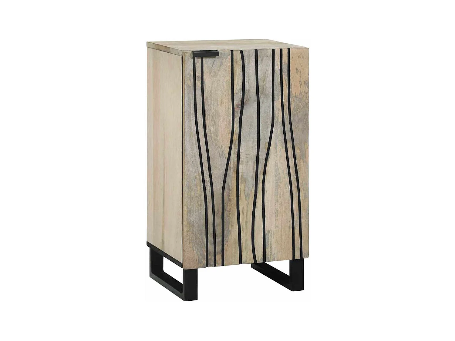 Buffet Blanc 40 x 33 x 75 cm bois de manguier massif