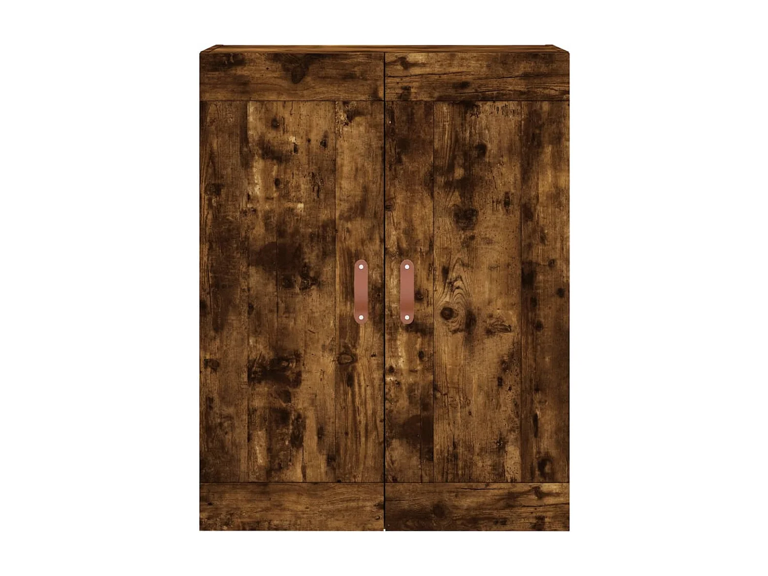 Aparador alto madera contrachapada roble ahumado 69,5x34x180 cm