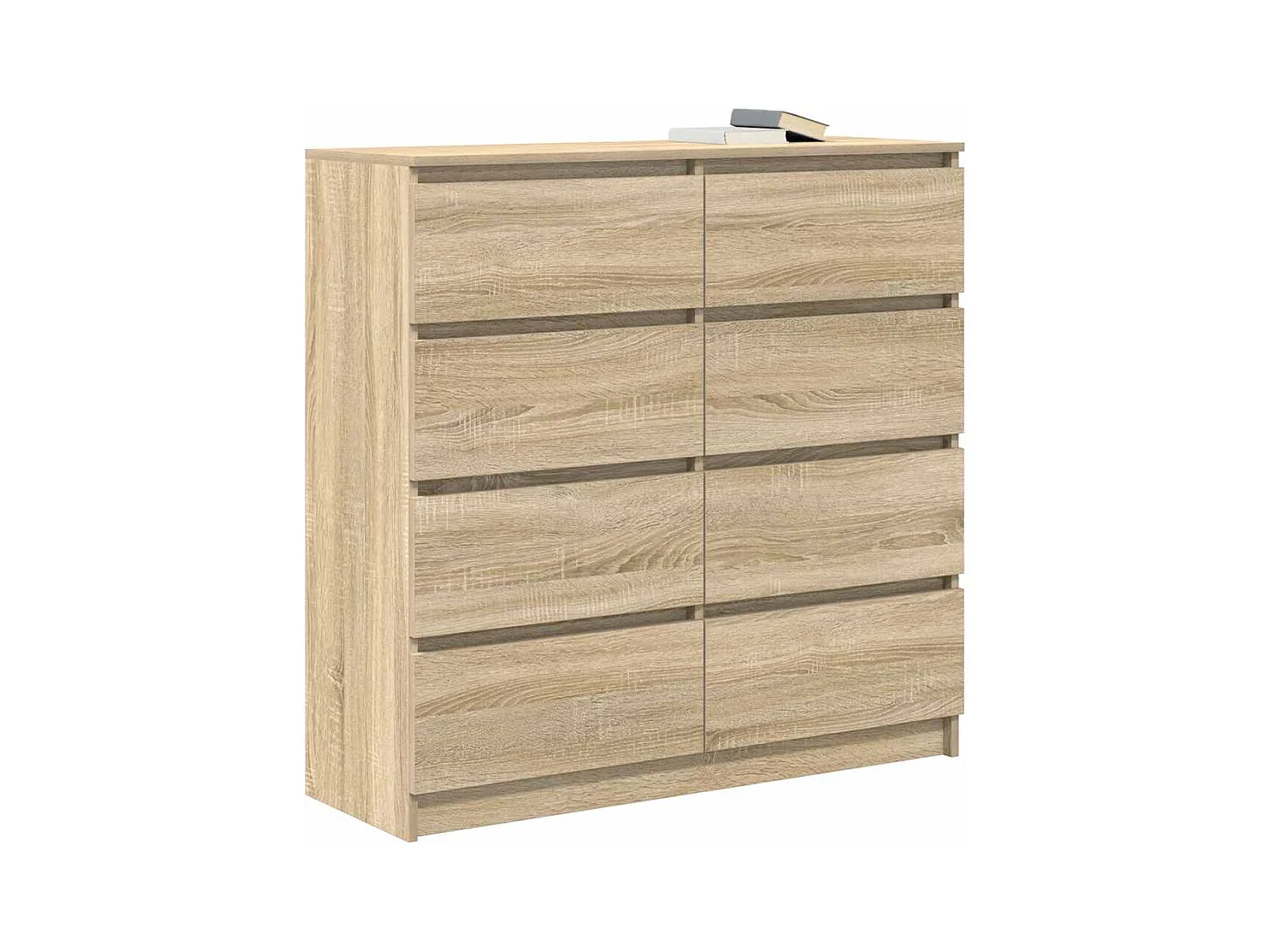 Buffet chêne sonoma 100x35x99 cm bois d'ingénierie