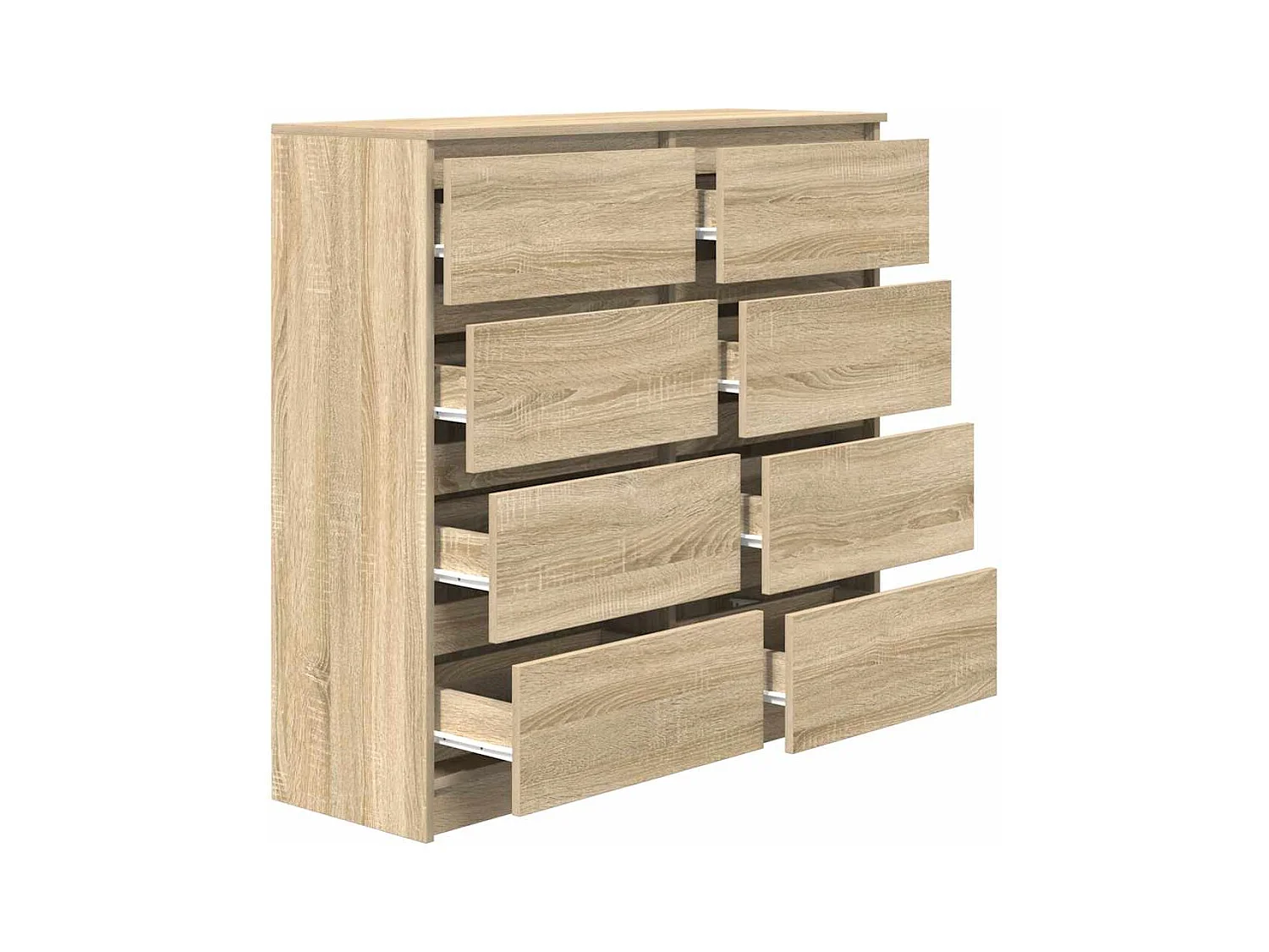 Buffet chêne sonoma 100x35x99 cm bois d'ingénierie