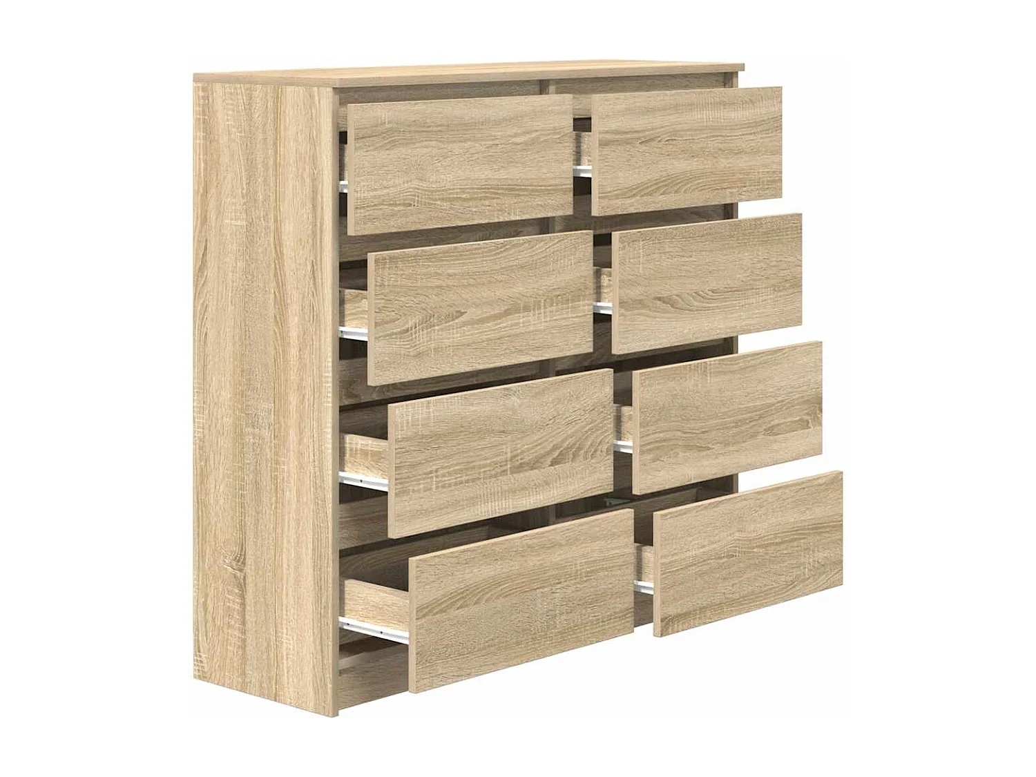 Buffet chêne sonoma 100x35x99 cm bois d'ingénierie