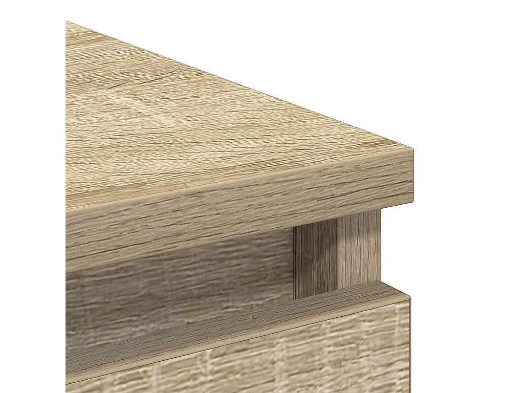 Buffet chêne sonoma 100x35x99 cm bois d'ingénierie