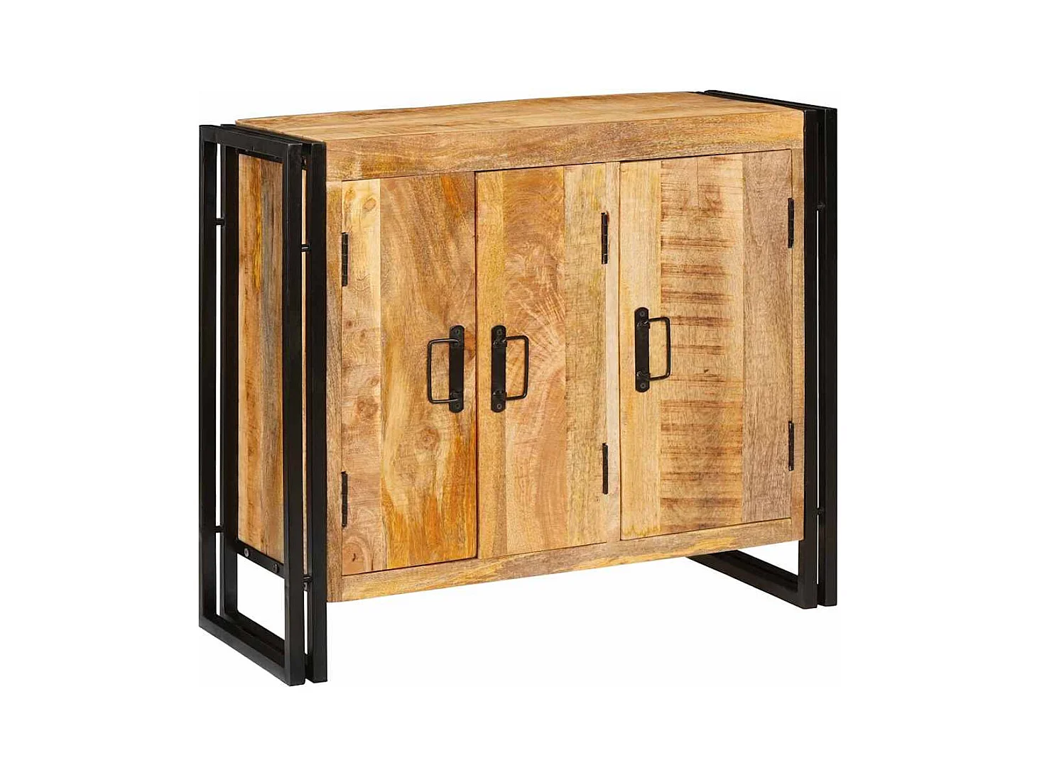 Buffet Marron 80 x 33 x 70 cm bois de manguier massif