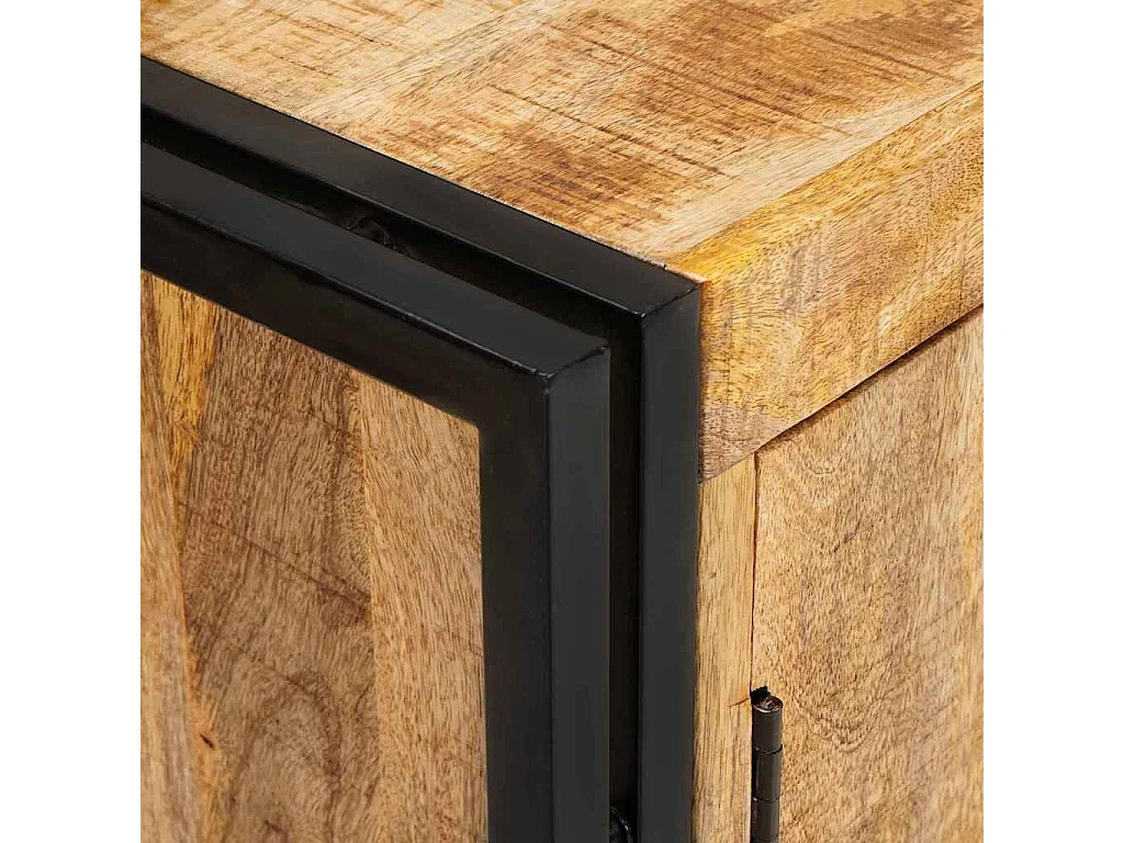 Buffet Marron 80 x 33 x 70 cm bois de manguier massif