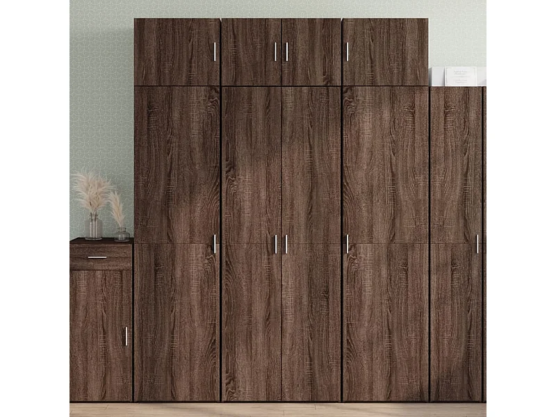 Armário alto 70x42,5x185 cm derivados madeira carvalho castanho