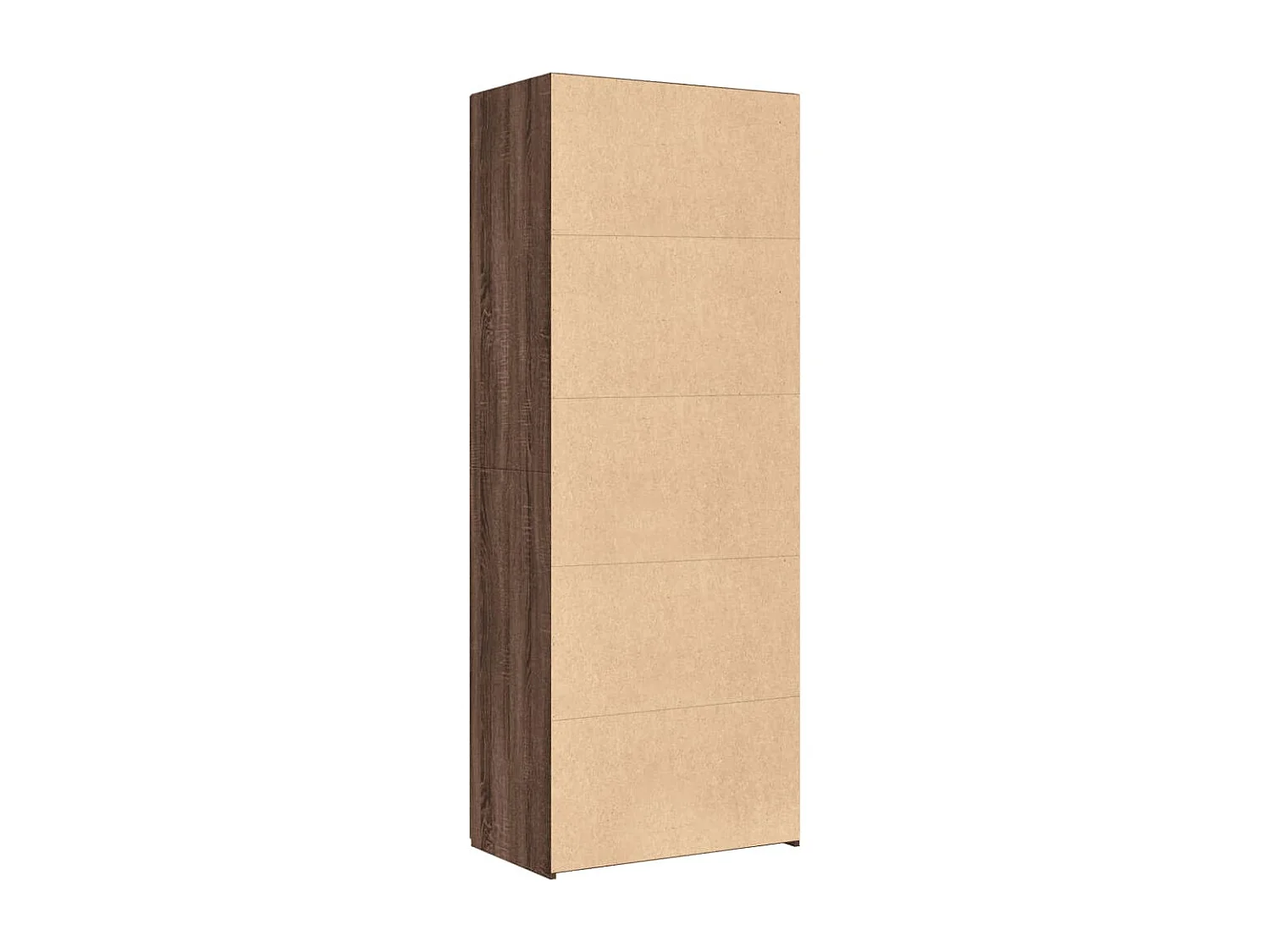 Buffet haut chêne marron 70x42,5x185 cm bois d'ingénierie