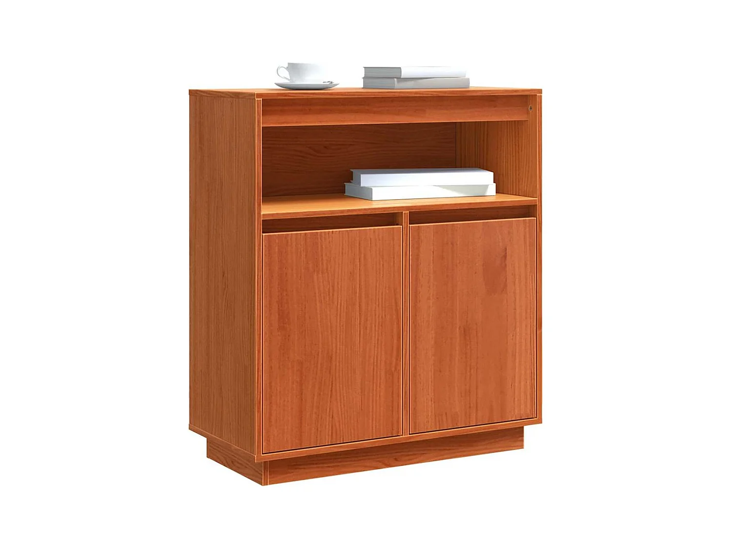 Buffet Marron cire 70 x 34 x 80 cm Bois massif en pin