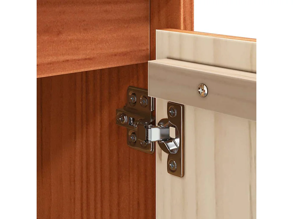 Buffet Marron cire 70 x 34 x 80 cm Bois massif en pin