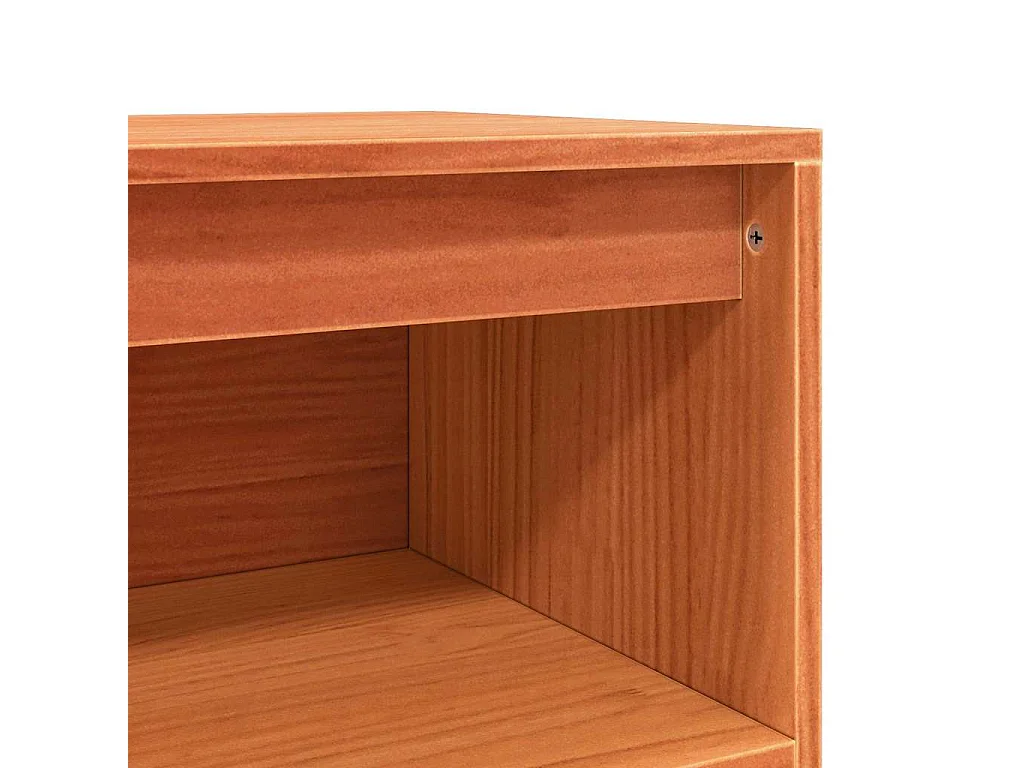 Buffet Marron cire 70 x 34 x 80 cm Bois massif en pin