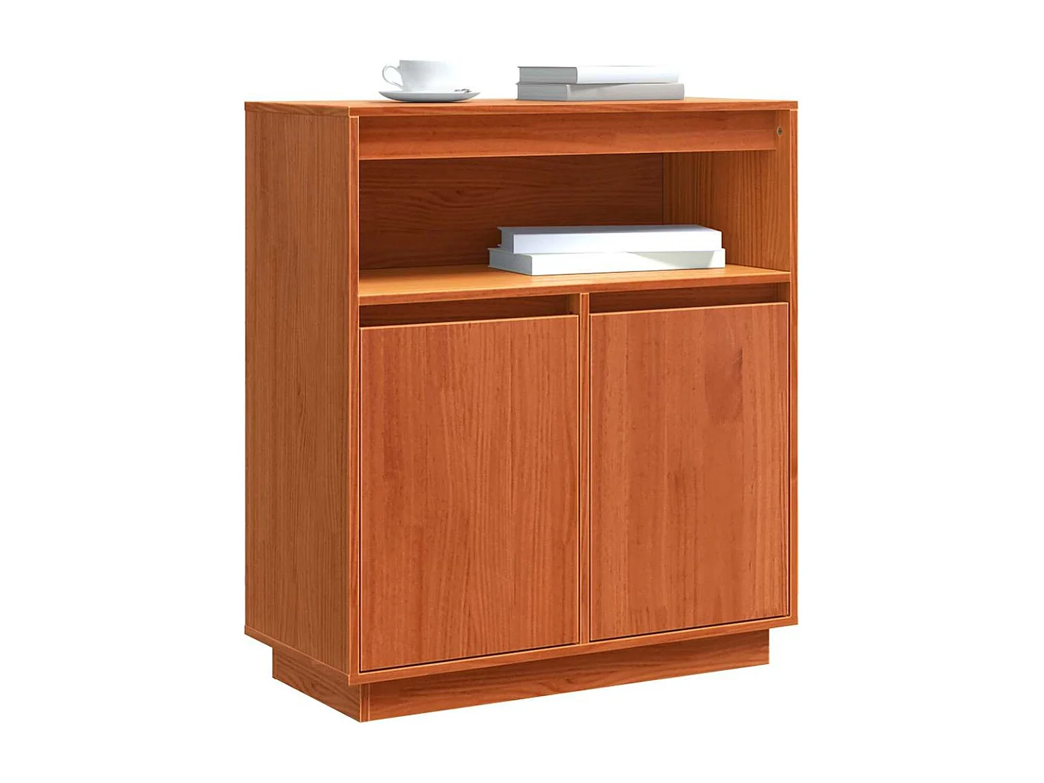 Buffet Marron cire 70 x 34 x 80 cm Bois massif en pin