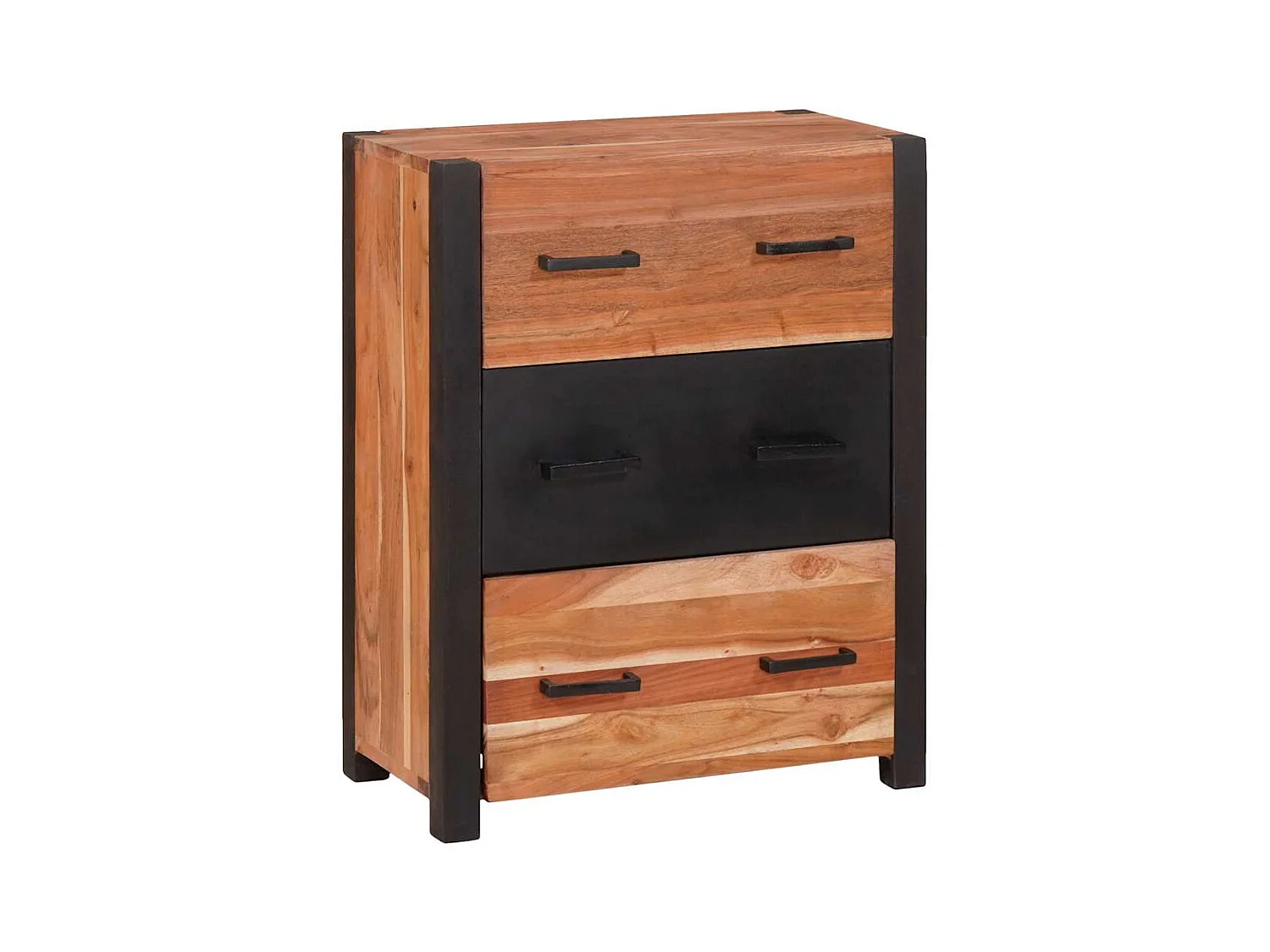 Buffet 3 pièces Marron 165 x 30 x 75 cm Bois d'acacia massif