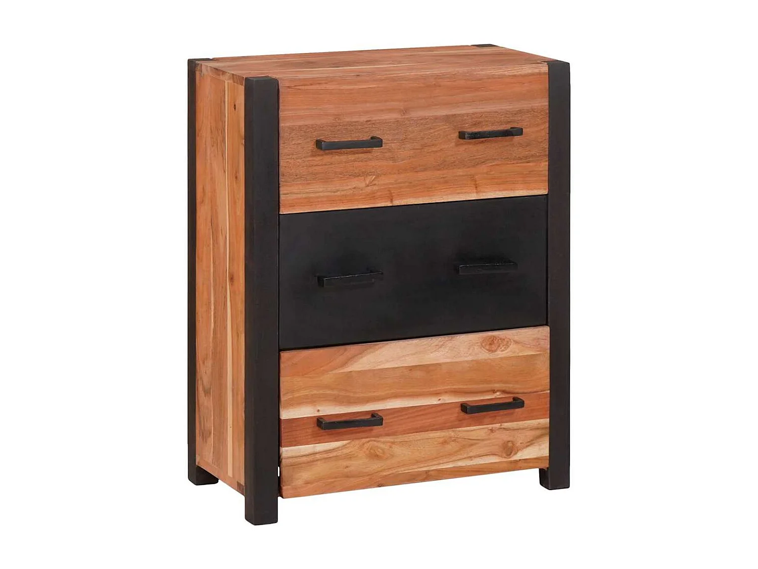 Buffet 3 pièces Marron 165 x 30 x 75 cm Bois d'acacia massif