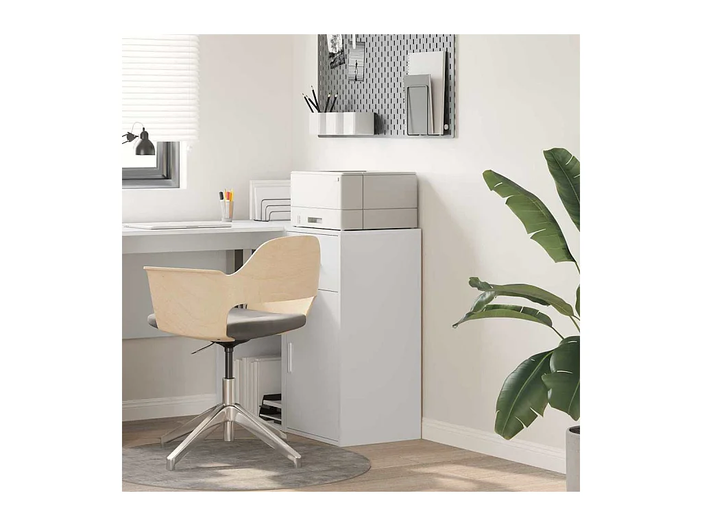 Buffet avec tiroir Blanc 38 x 34,5 x 75 cm Bois d'ingénierie