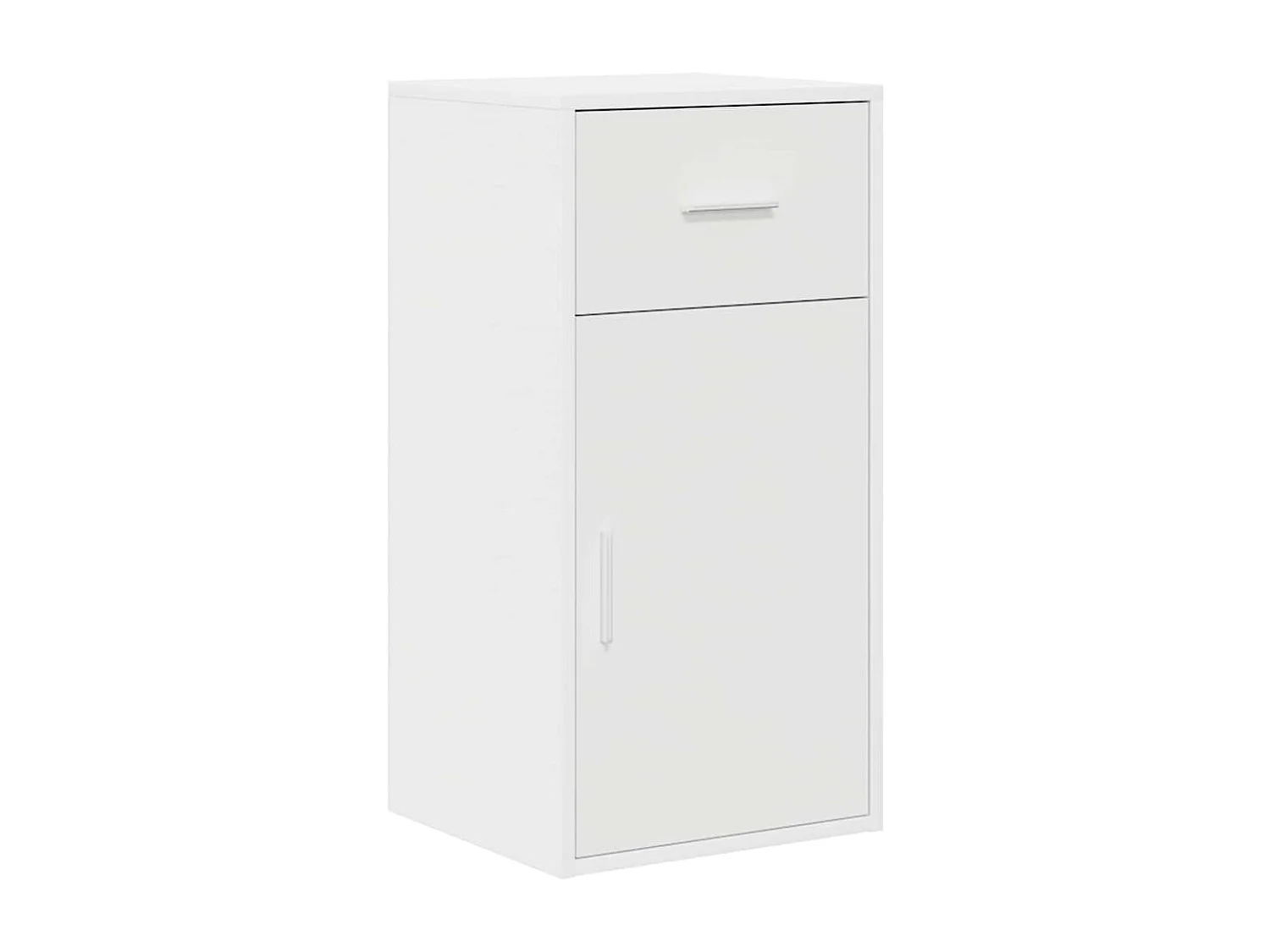 Buffet avec tiroir Blanc 38 x 34,5 x 75 cm Bois d'ingénierie