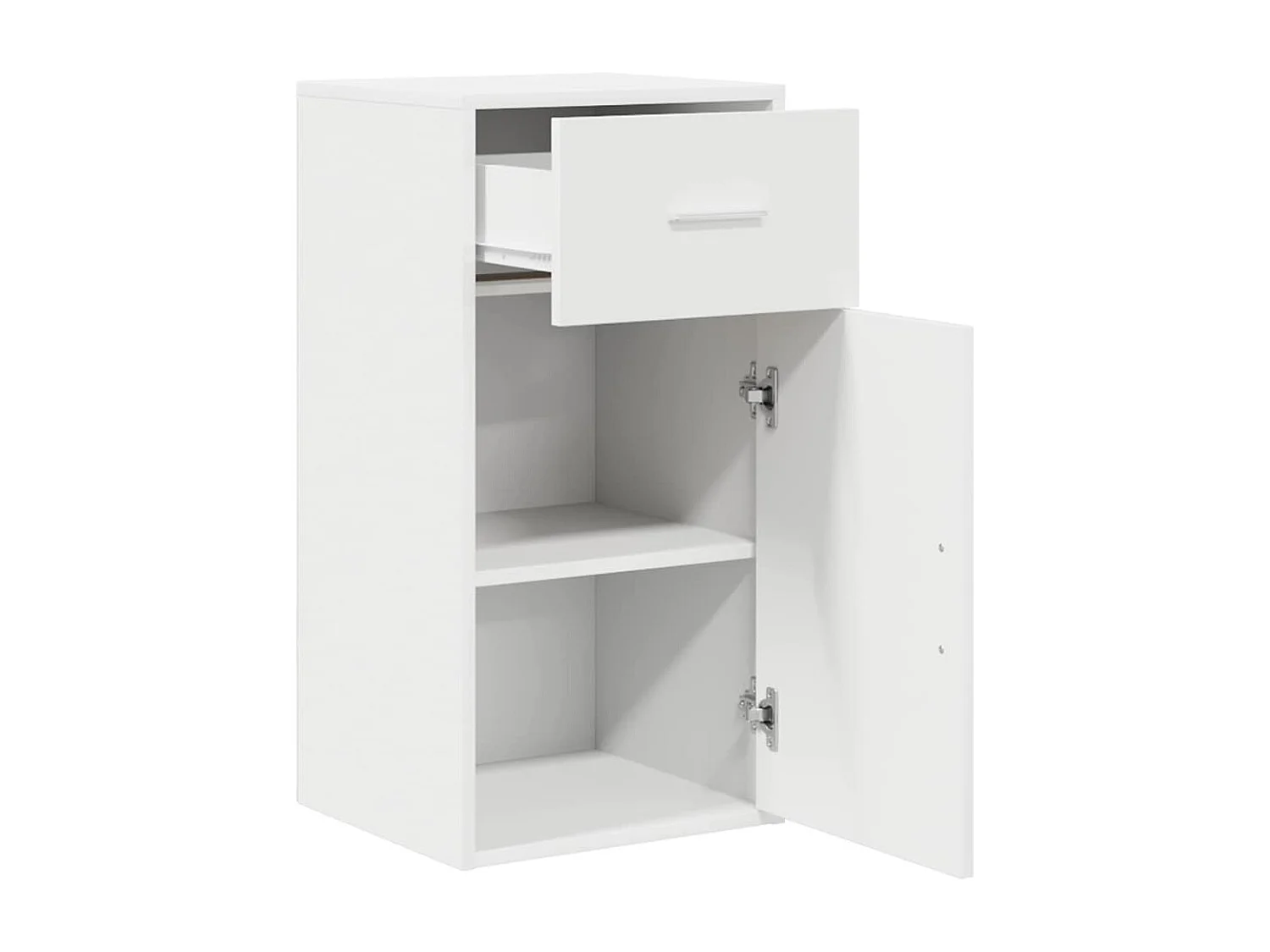 Buffet avec tiroir Blanc 38 x 34,5 x 75 cm Bois d'ingénierie