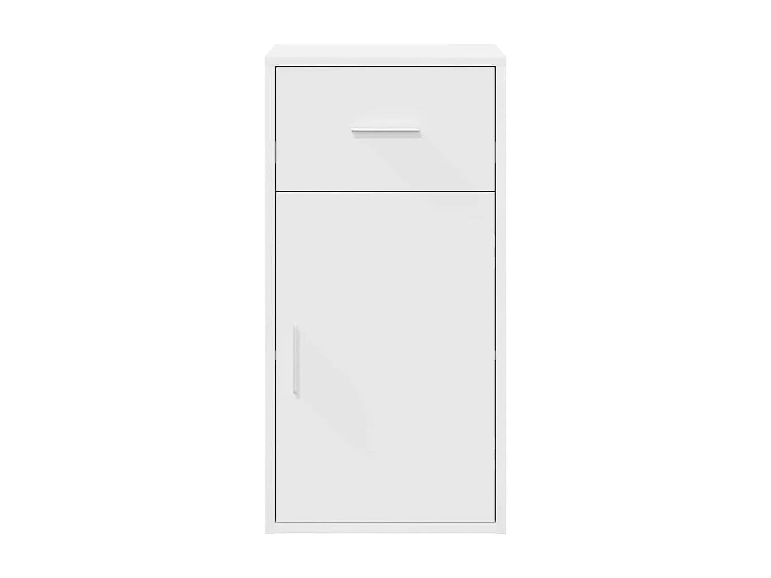 Buffet avec tiroir Blanc 38 x 34,5 x 75 cm Bois d'ingénierie