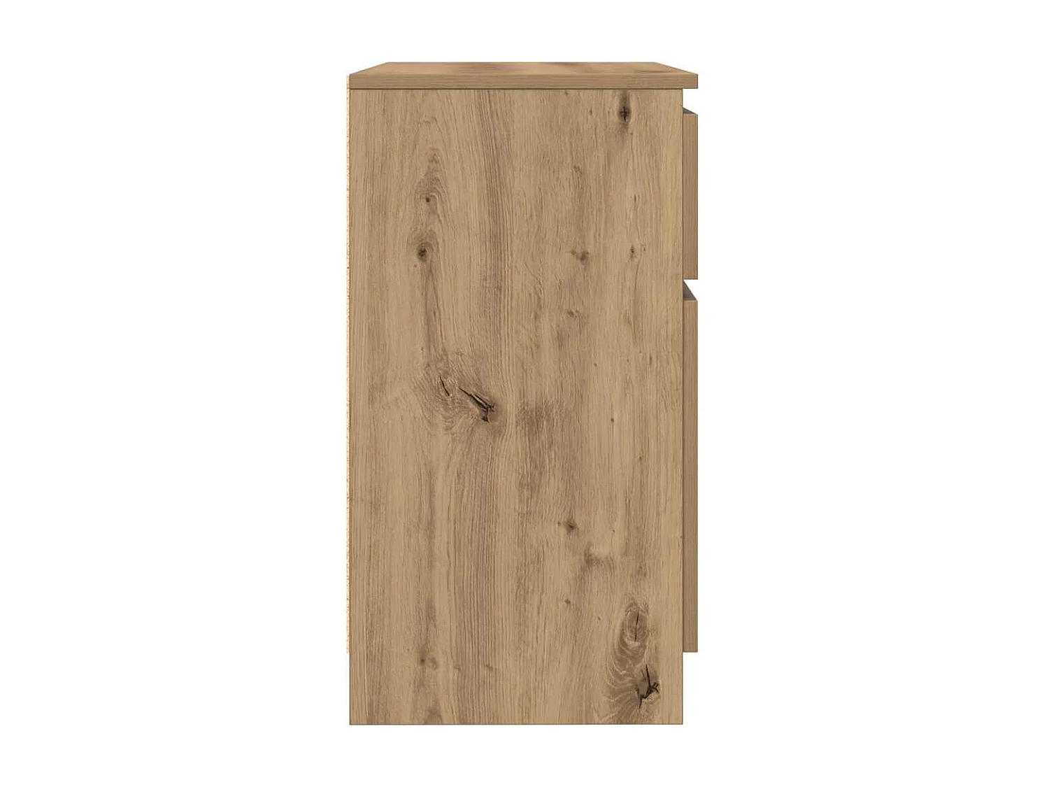 Buffet avec tiroir chêne artisanal 71x35x65 cm bois ingénierie