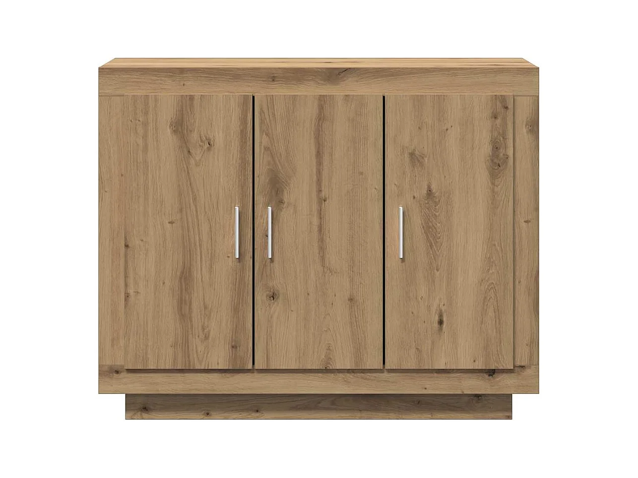 Buffet chêne artisanal 92x35x75 cm bois d'ingénierie