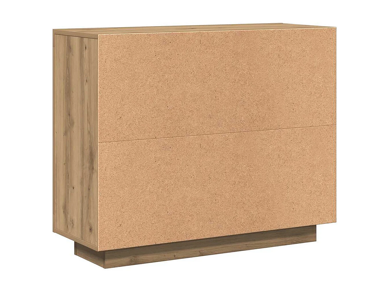 Buffet chêne artisanal 92x35x75 cm bois d'ingénierie