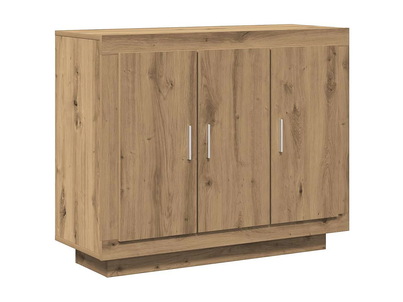 Buffet chêne artisanal 92x35x75 cm bois d'ingénierie