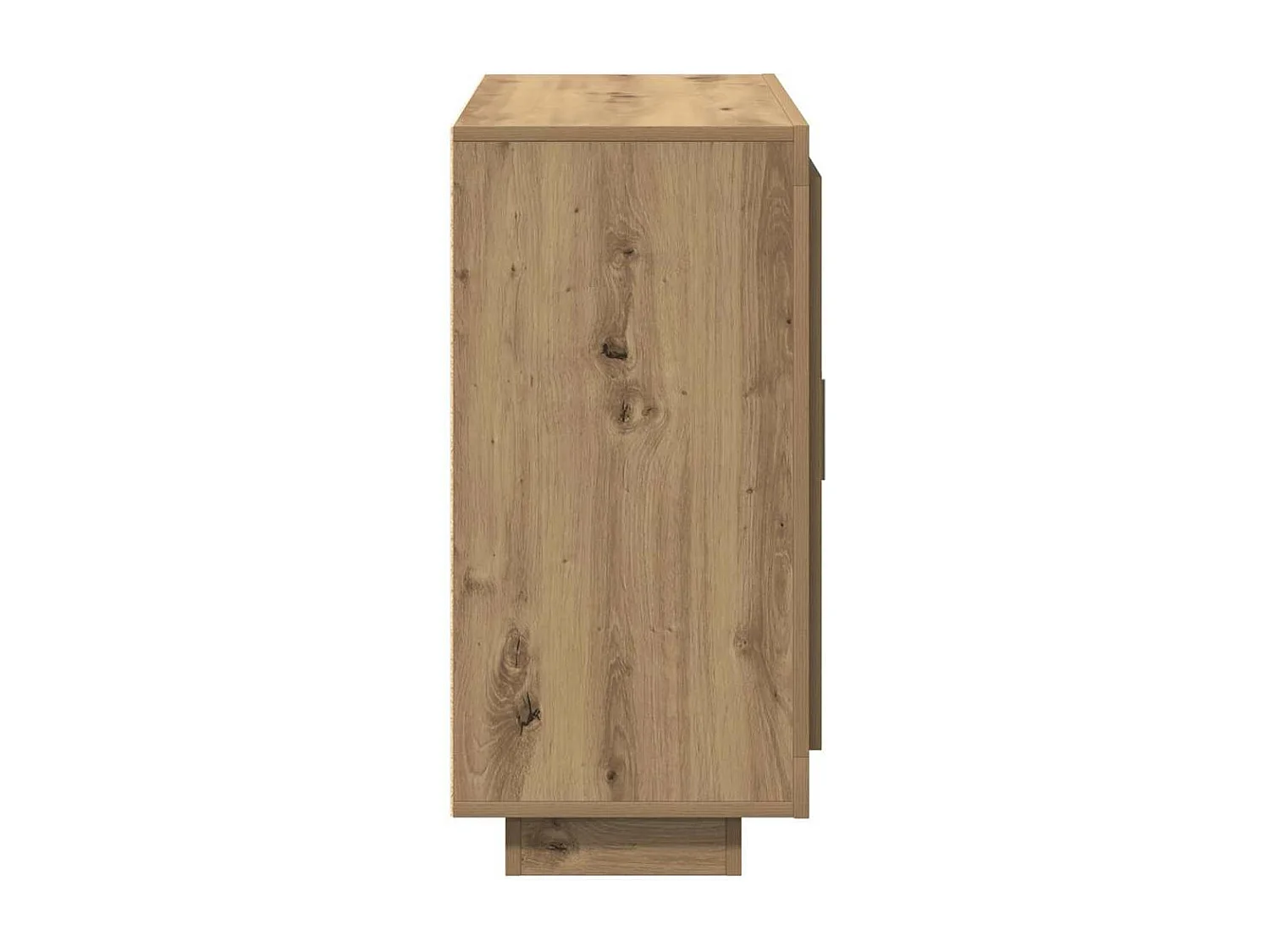 Buffet chêne artisanal 92x35x75 cm bois d'ingénierie