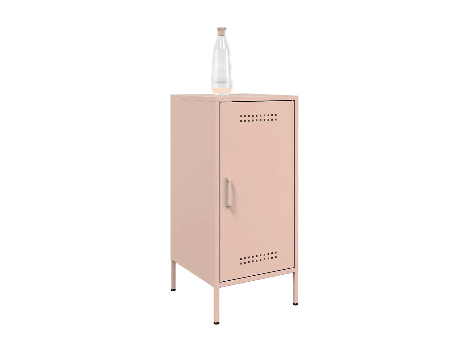 Buffets 2 pièces rose 36x39x79 cm acier