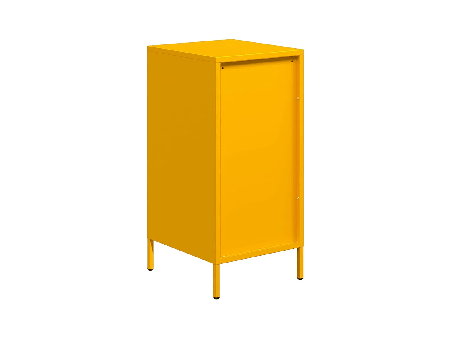 Buffet jaune moutarde 35x39x73,5 cm acier laminé à froid