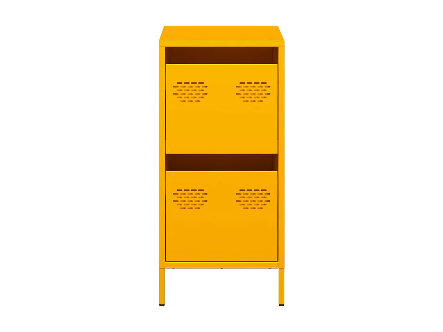 Buffet jaune moutarde 35x39x73,5 cm acier laminé à froid