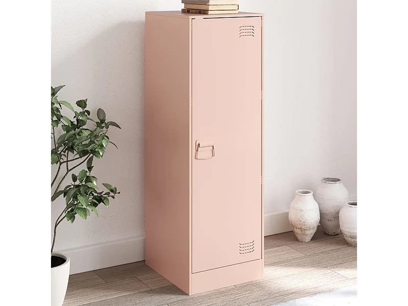 Buffet rose 34,5x39x107 cm acier