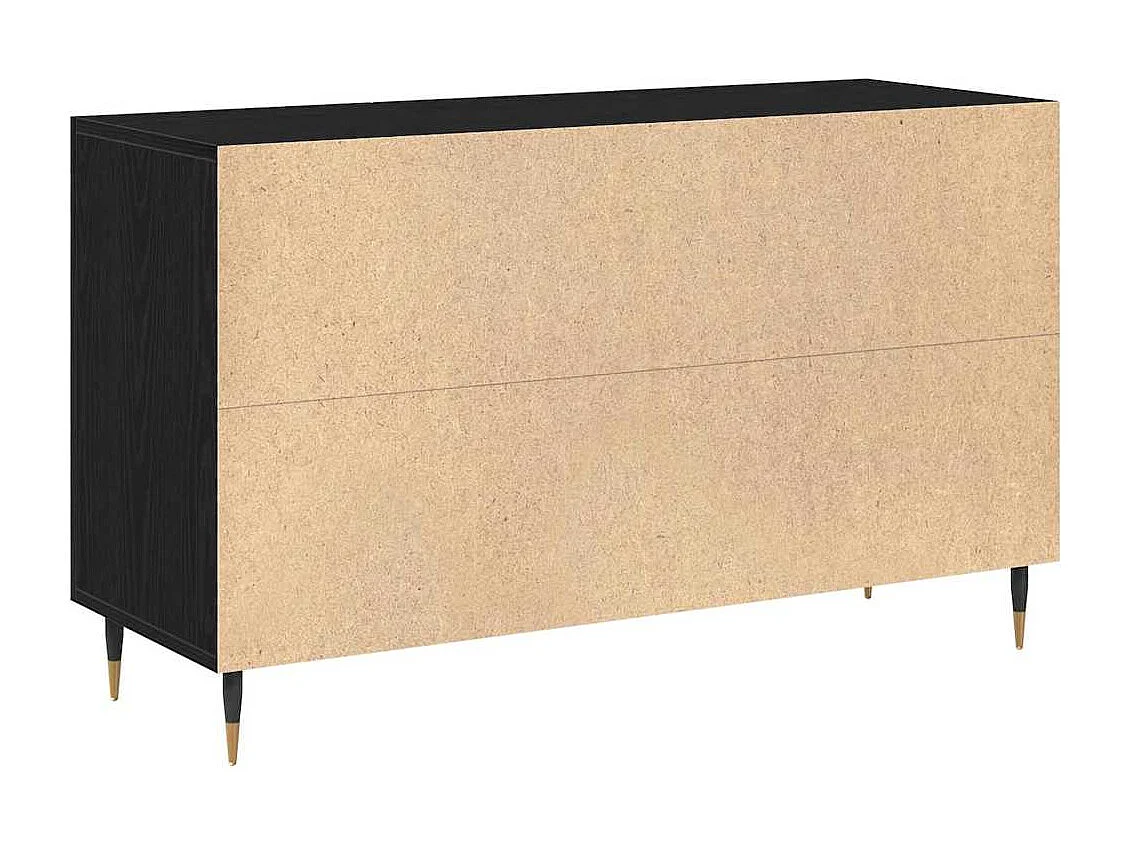 Buffet Chêne noir 100 x 36 x 60 cm Bois d'ingénierie