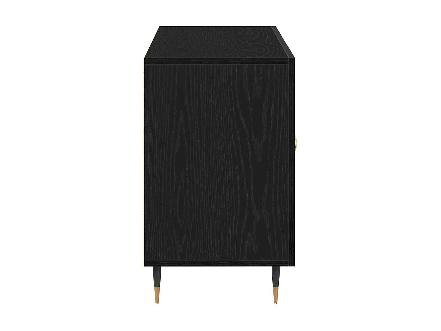 Buffet Chêne noir 100 x 36 x 60 cm Bois d'ingénierie