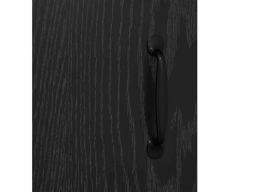 Vitrina Roble negro 34 x 90 x 80 cm Madera contrachapada