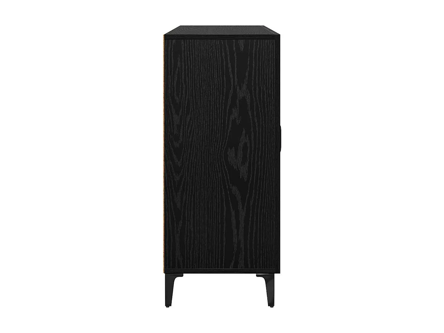 Buffet Chêne noir 34 x 90 x 80 cm Bois d'ingénierie