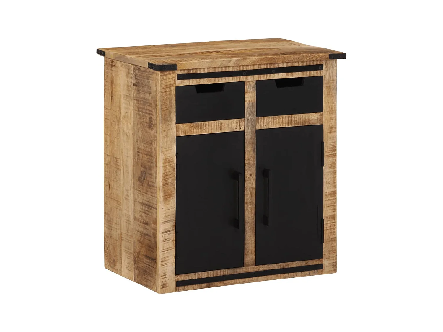 Buffet avec 2 tiroirs 55x35x60 cm bois massif de manguier
