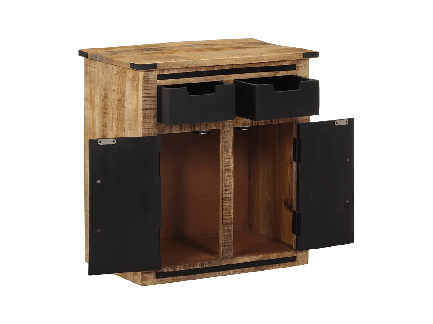 Buffet avec 2 tiroirs 55x35x60 cm bois massif de manguier