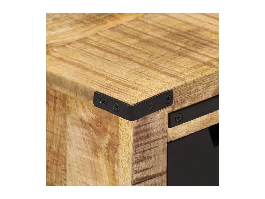 Buffet avec 2 tiroirs 55x35x60 cm bois massif de manguier