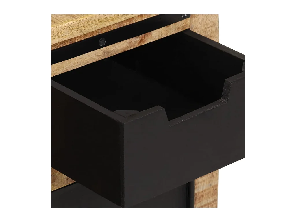 Buffet avec 2 tiroirs 55x35x60 cm bois massif de manguier