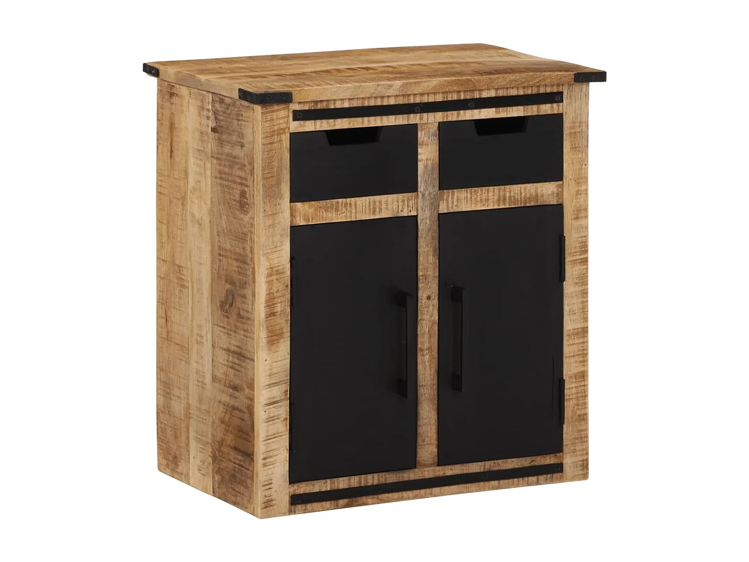 Buffet avec 2 tiroirs 55x35x60 cm bois massif de manguier