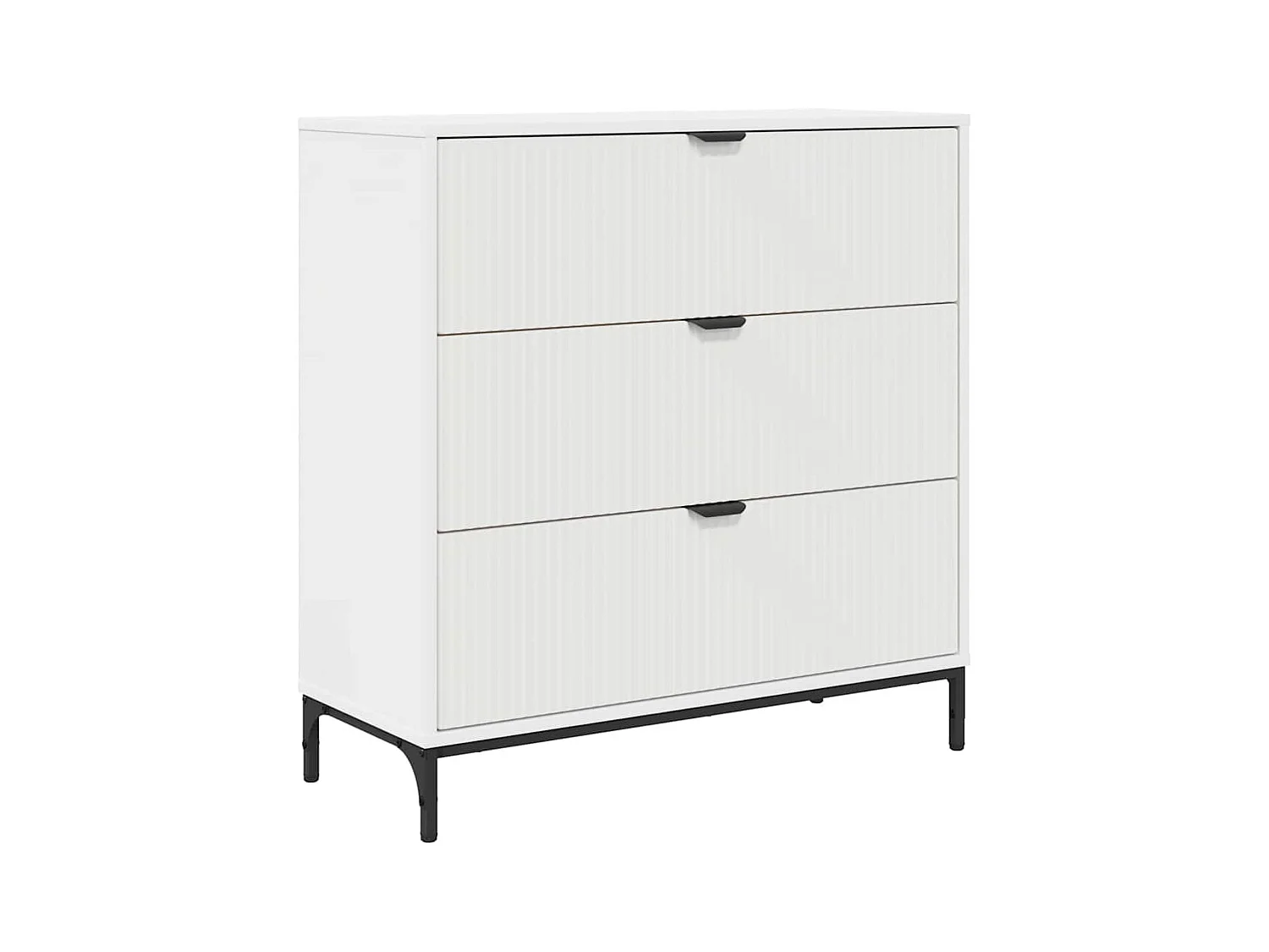 Buffet avec tiroir Blanc 79,5 x 33 x 82 cm Bois d'ingénierie