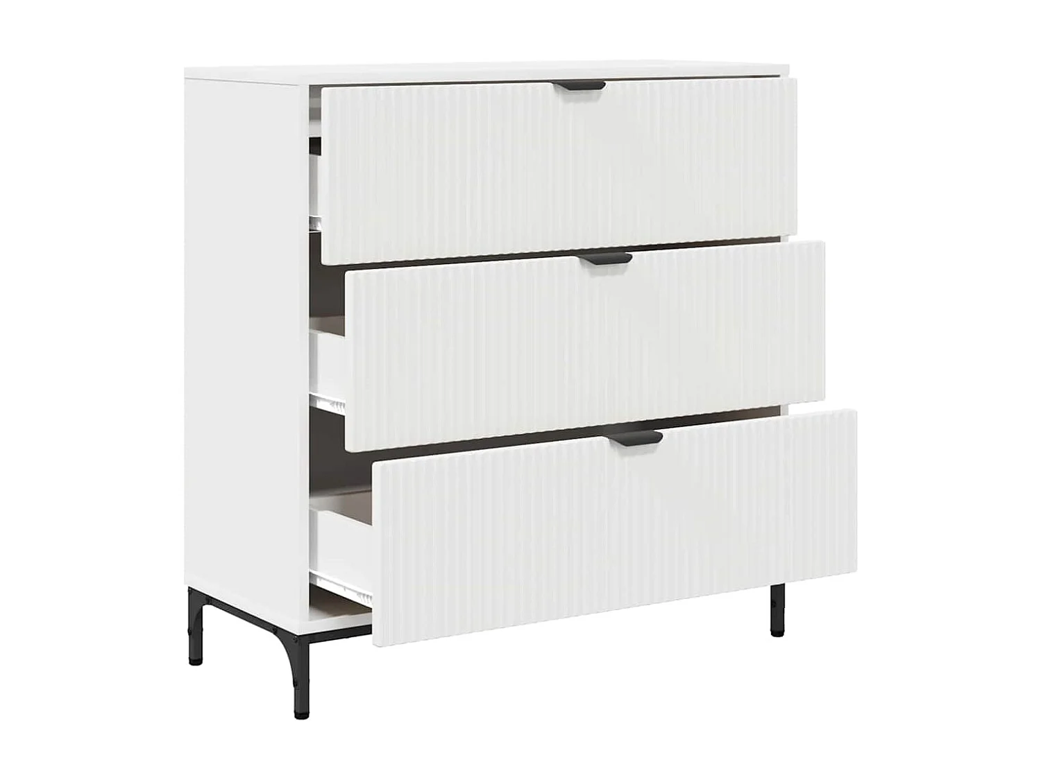 Buffet com gaveta Branco 79.5 x 33 x 82 cm Madeira processada