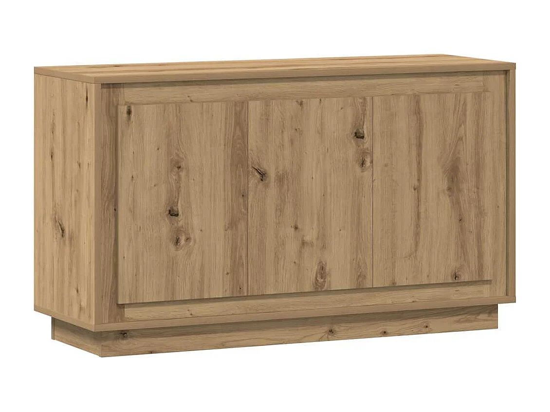Buffet chêne artisanal 102x35x55 cm bois d'ingénierie