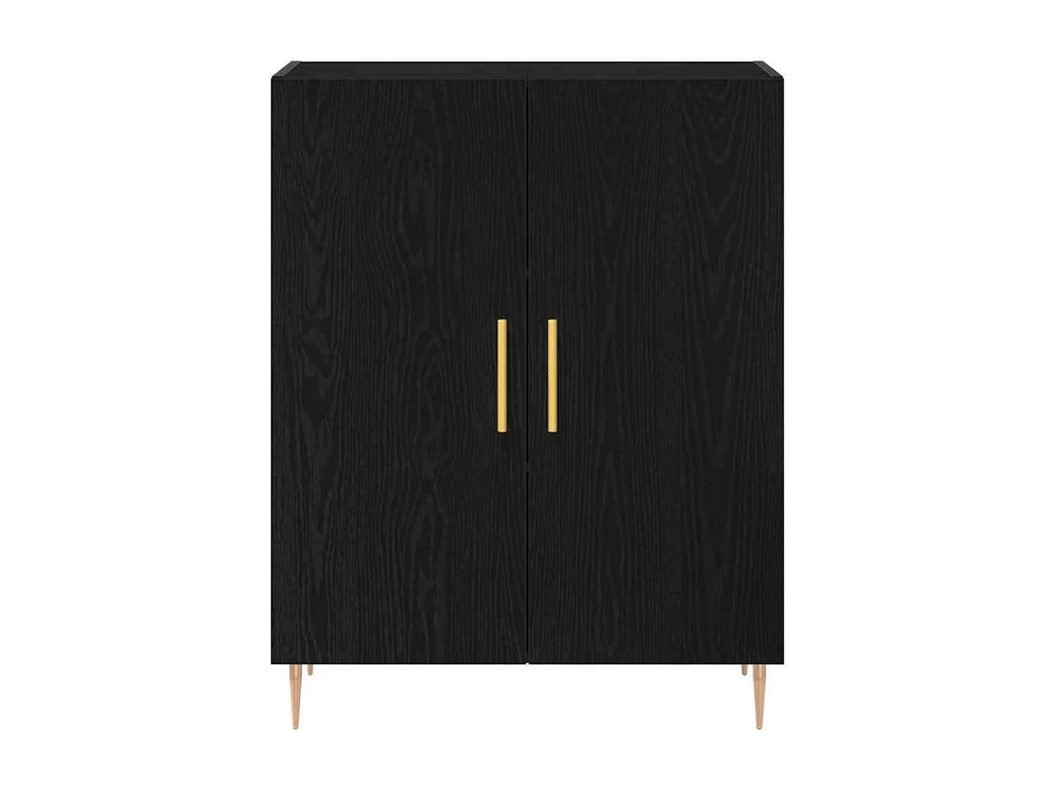 Buffet Chêne noir 69,5 x 34 x 90 cm Bois d'ingénierie