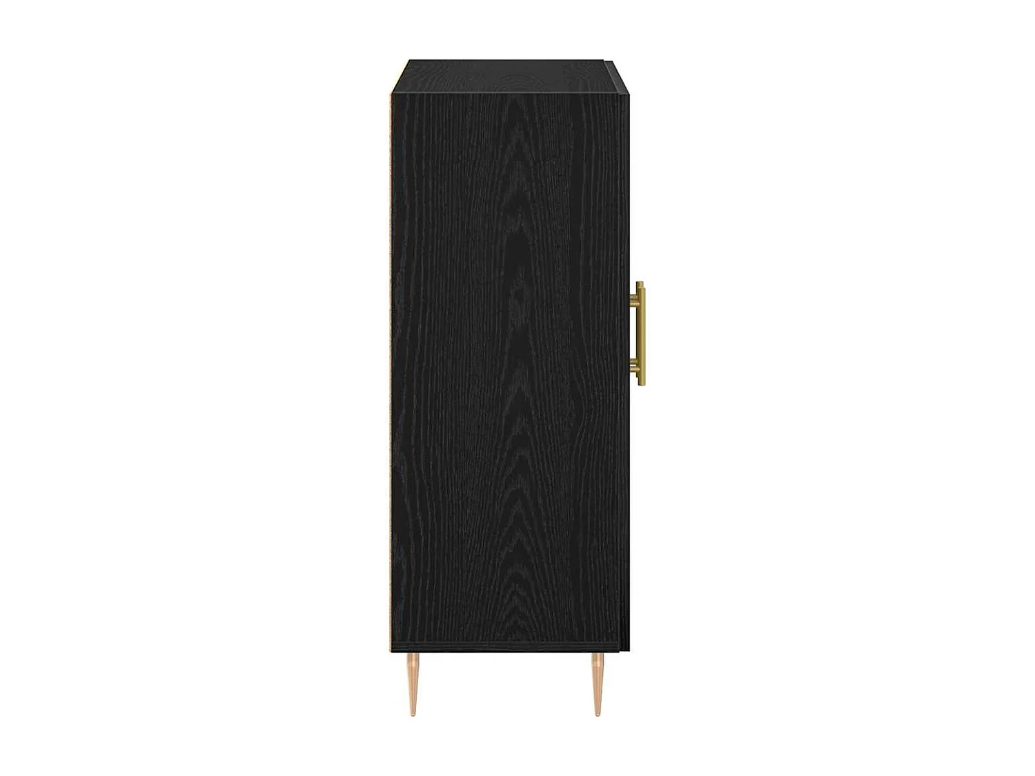 Buffet Chêne noir 69,5 x 34 x 90 cm Bois d'ingénierie