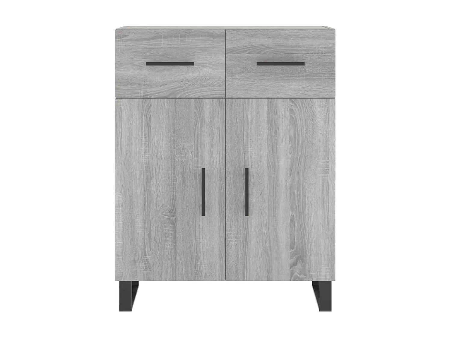 Aparador alto madera contrachapada gris sonoma 69,5x34x180 cm