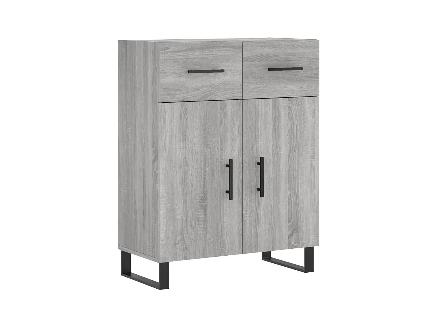 Buffet haut Sonoma gris 69,5x34x180 cm Bois d'ingénierie