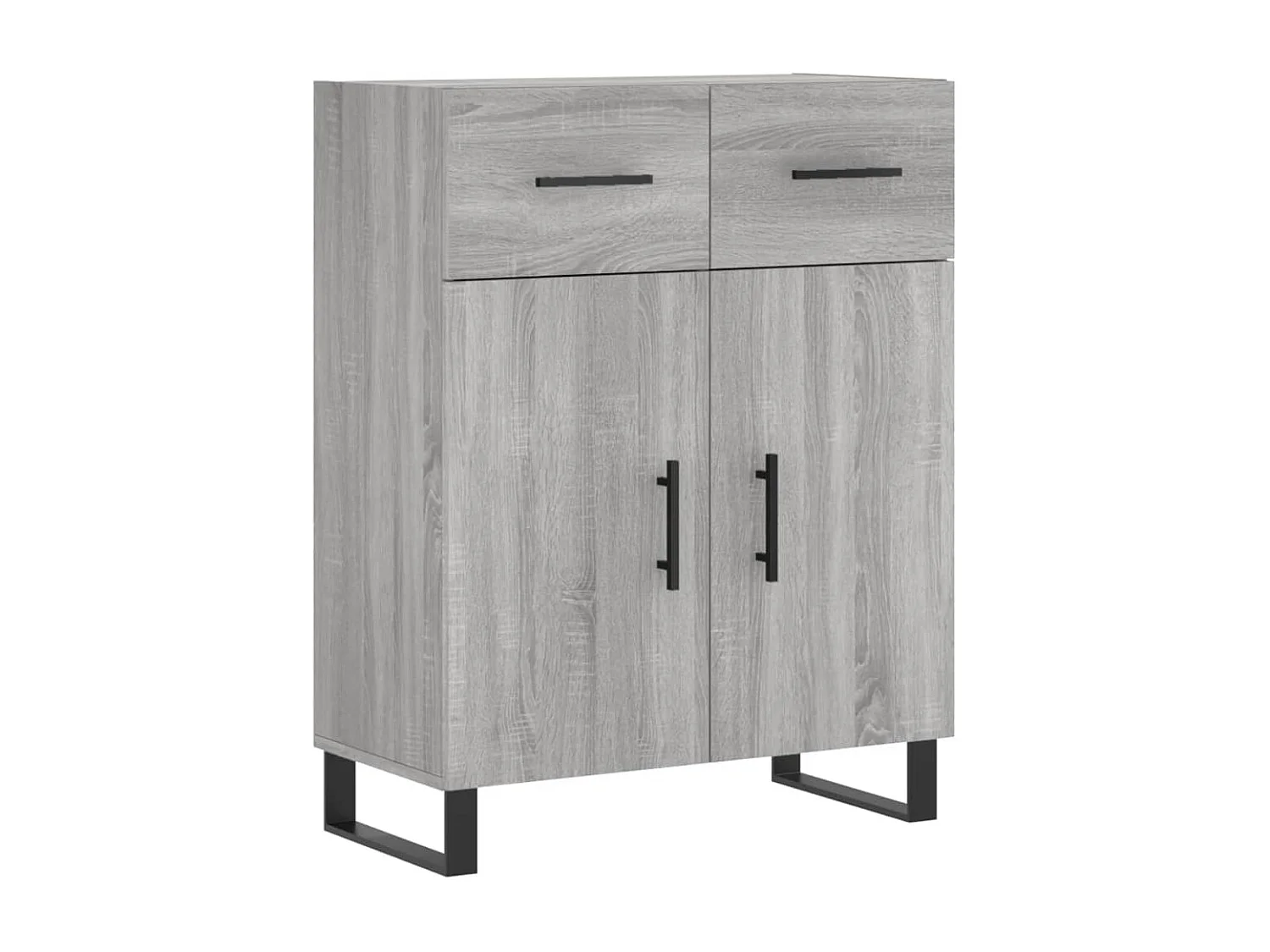 Buffet haut Sonoma gris 69,5x34x180 cm Bois d'ingénierie