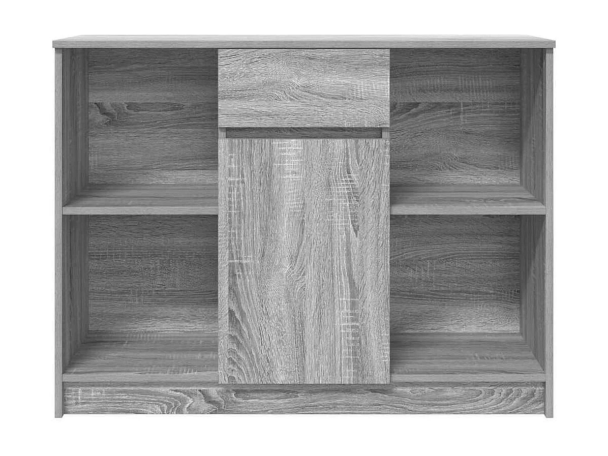 Buffet avec tiroir sonoma gris 101x35x76 cm bois d'ingénierie