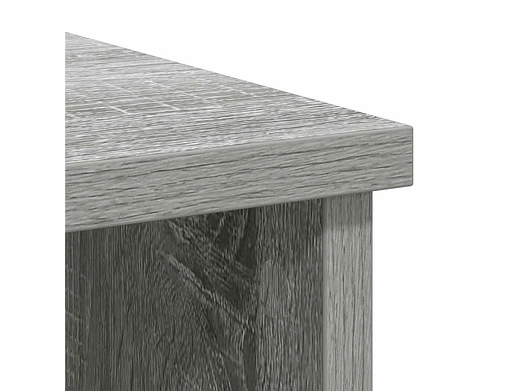 Buffet avec tiroir sonoma gris 101x35x76 cm bois d'ingénierie