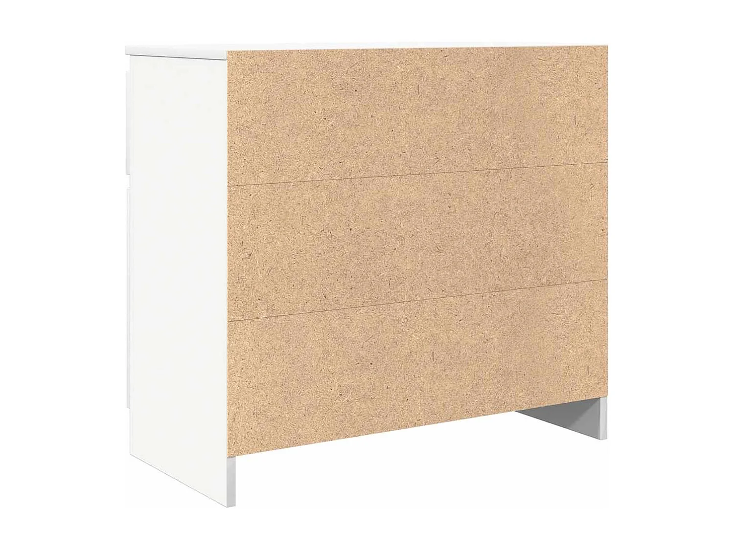 Buffet avec tiroir blanc 71x35x65 cm bois d'ingénierie