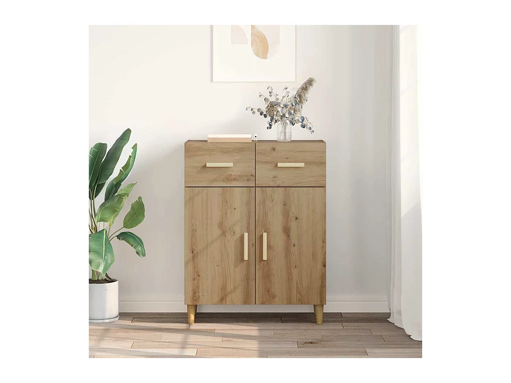 Buffet chêne artisanal 34 x 69,5 x 89 cm Bois d'ingénierie